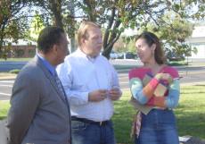 Mayor Adams, Mayor Langston and Janet Jump