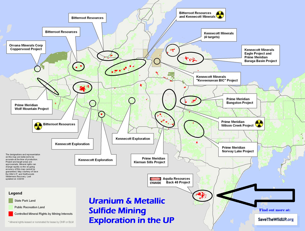 Back 40 Proposed Mine overview map