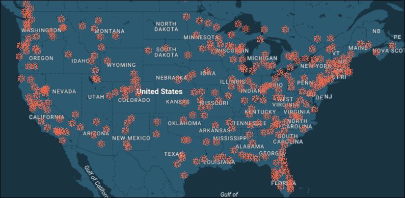 Locations for Science Marches