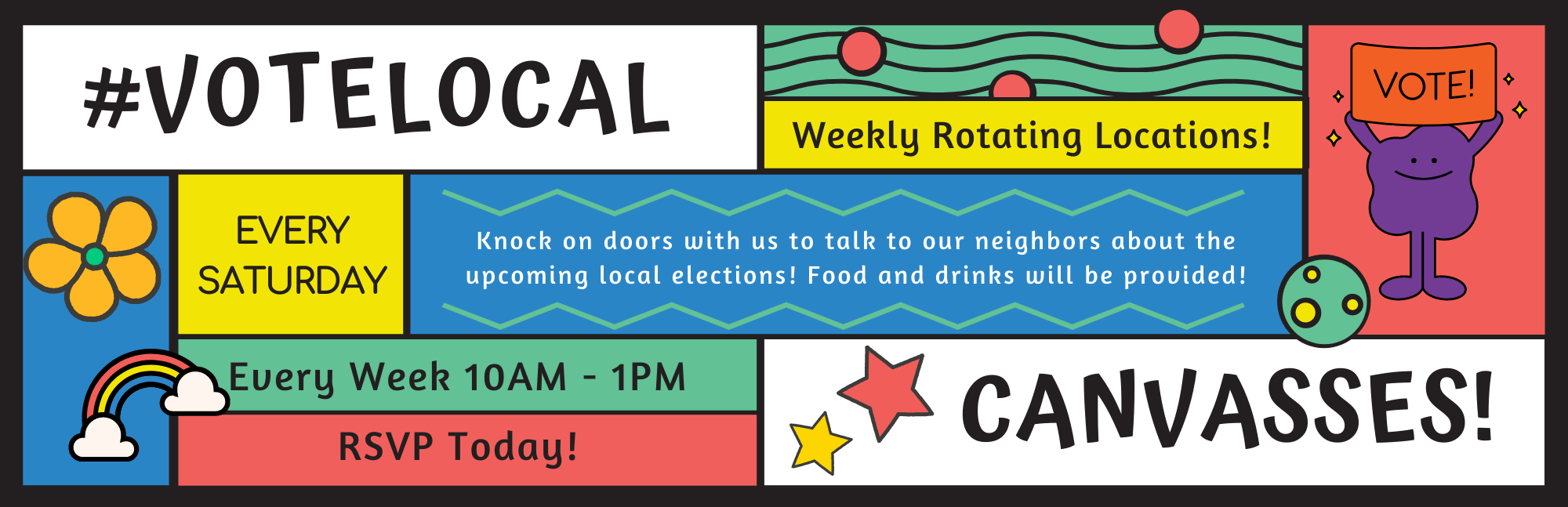 Join us for our Saturday Canvassing Events