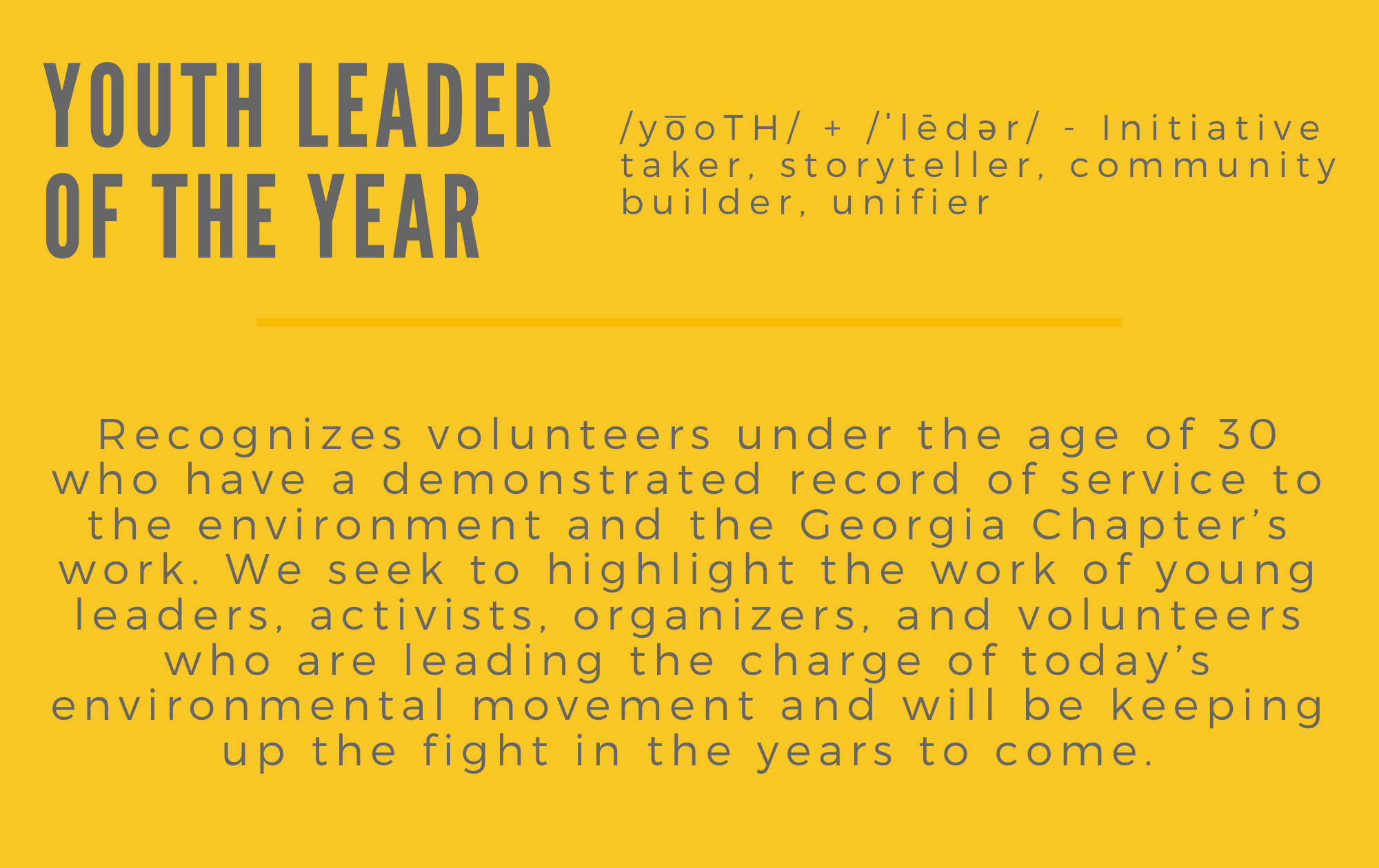 Youth Leader of the Year