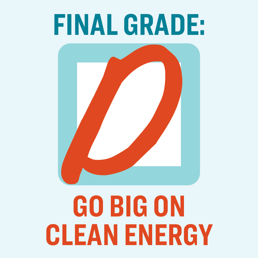Go Big on Clean Energy Final Grade: D