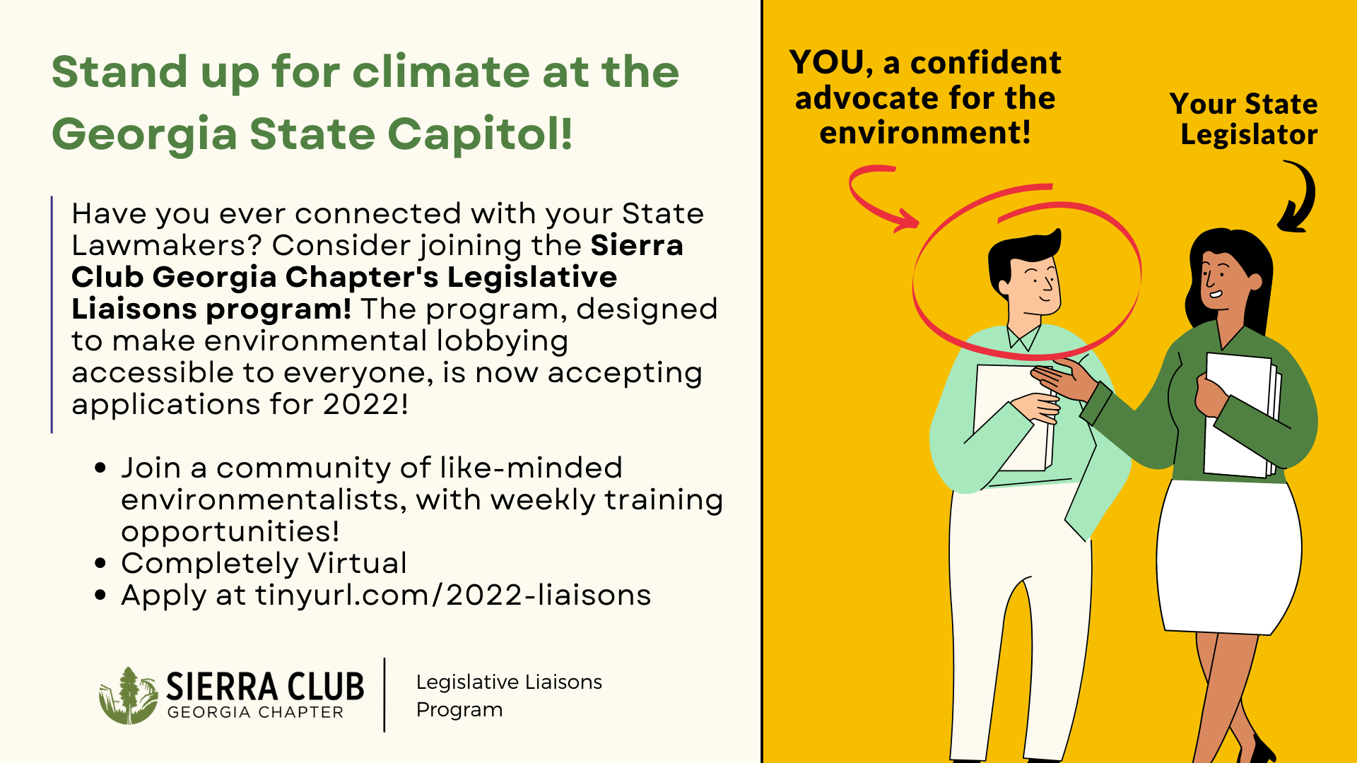 Join our Legislative Liaisons Program
