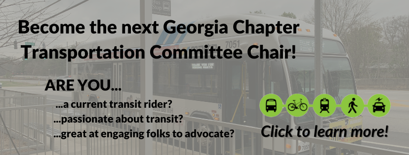 Become the next Georgia Chapter Transportation Chair!