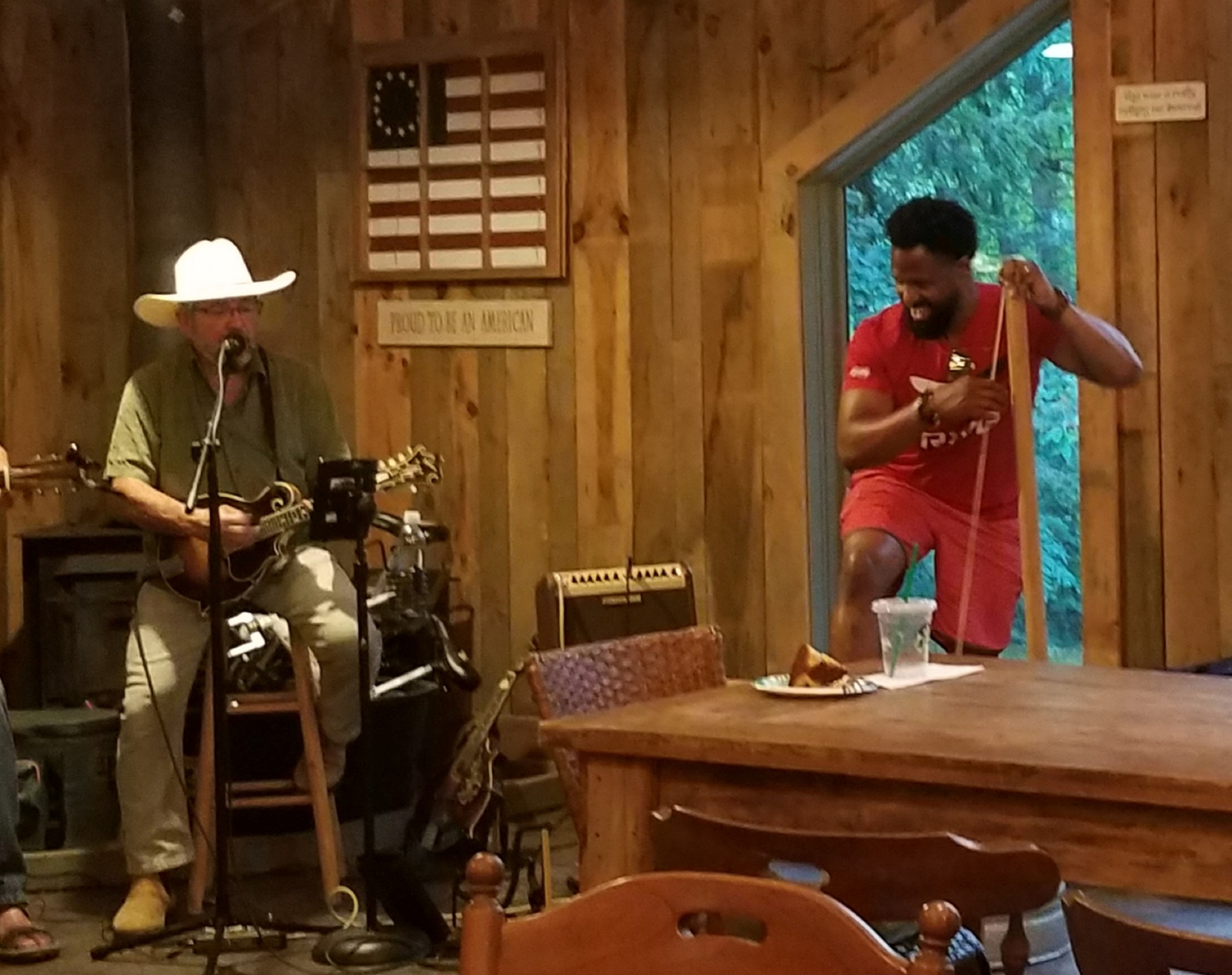 Playing the bass with Opossum and the Bear