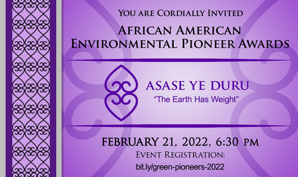 African American Environmental Pioneer Awards Graphic