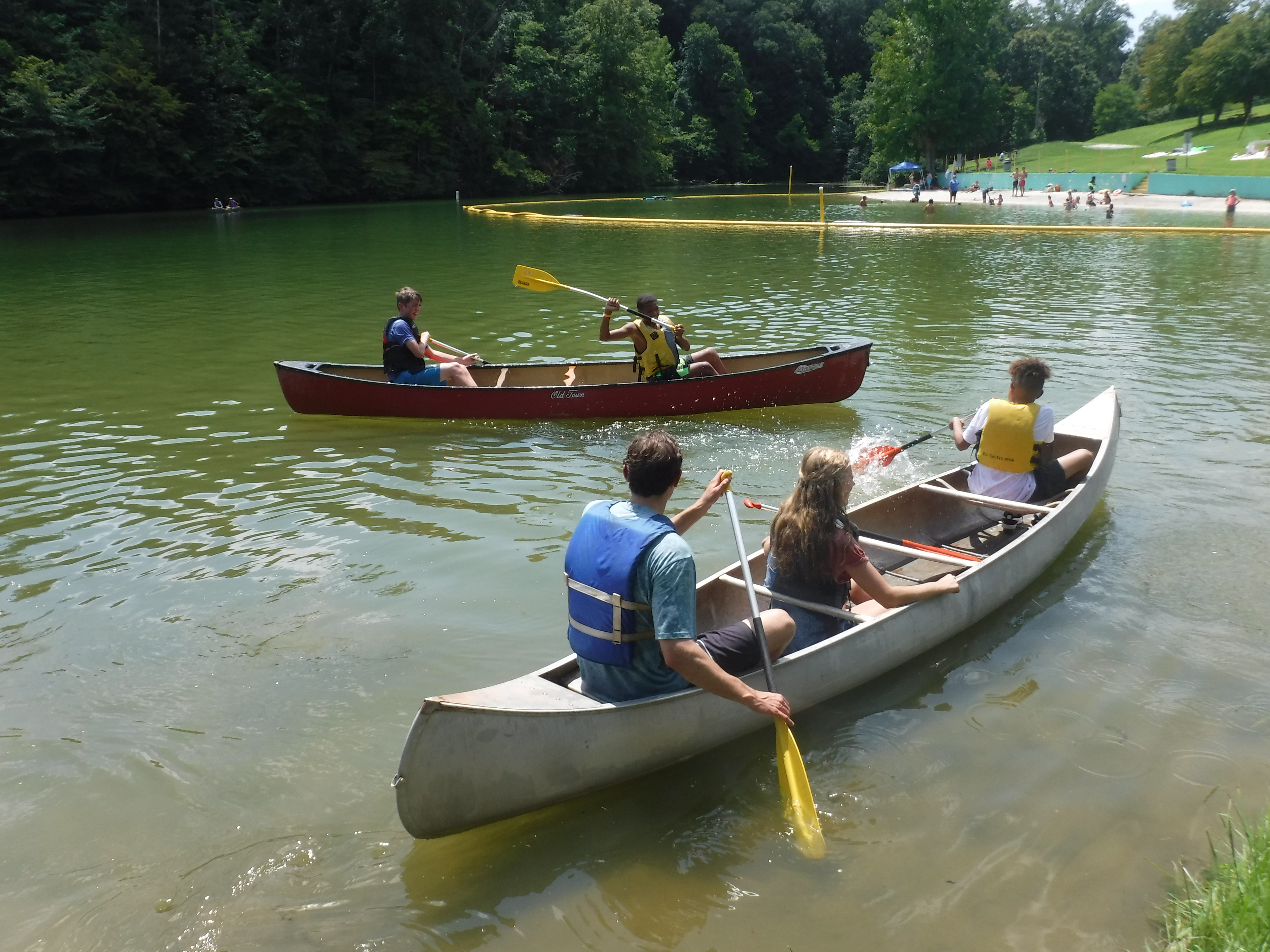 Canoeing at Amachi Picnic