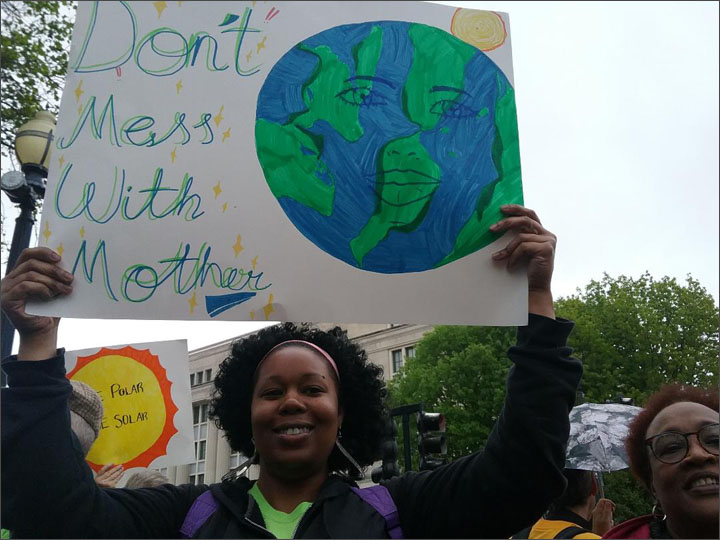Alisha Granderson at May 9 CEJA Rally