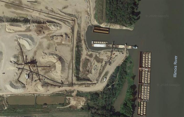 Ozinga dock facility in Henry