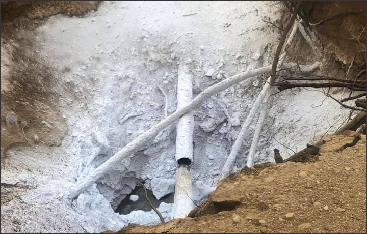 CO2 pipeline break