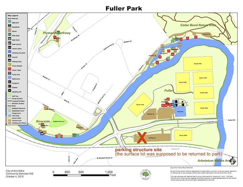 Fuller Park parking structure site
