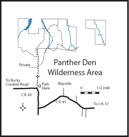 Panther Den location map
