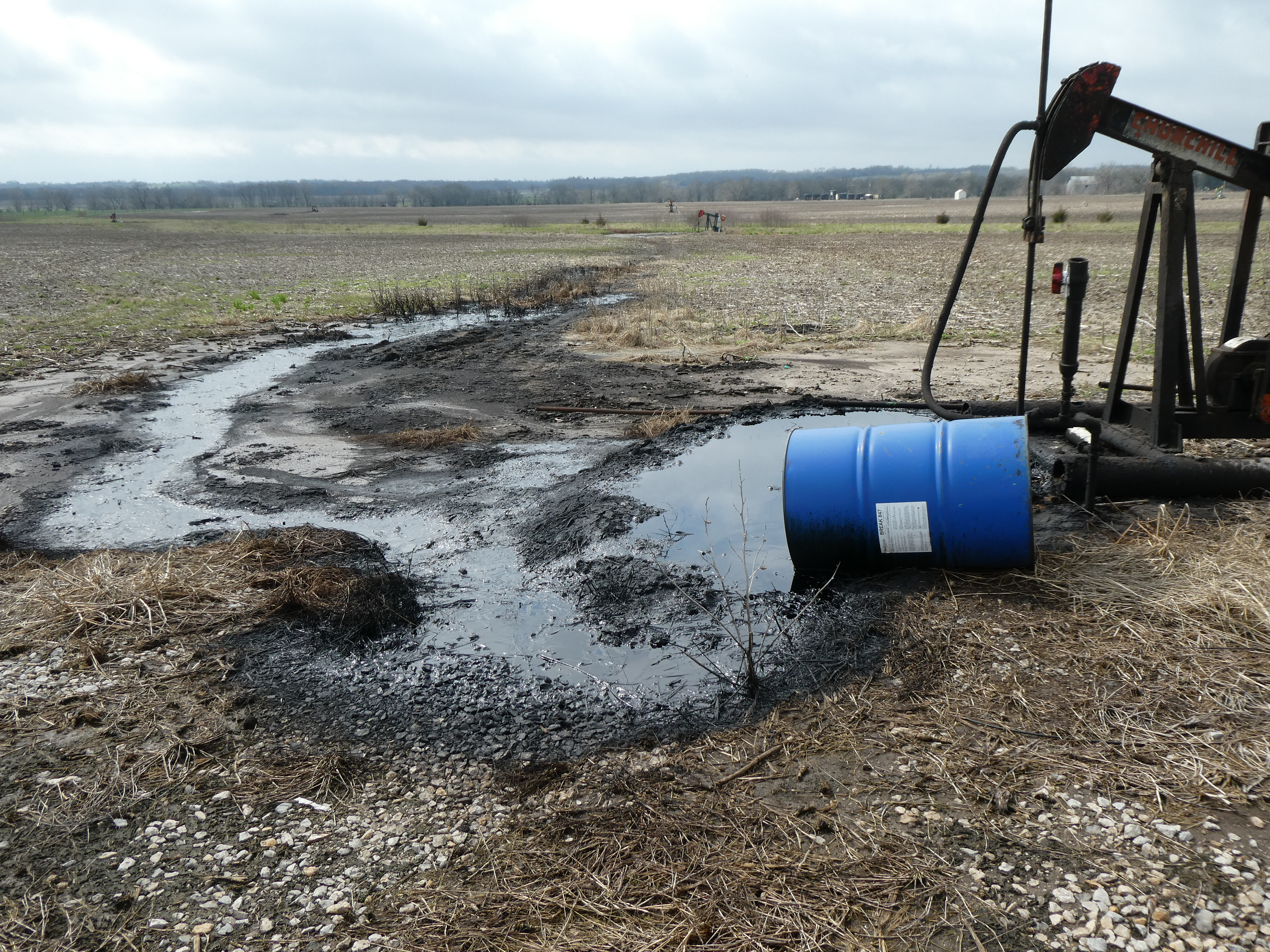 Spill on ground of Thoren lease 2019
