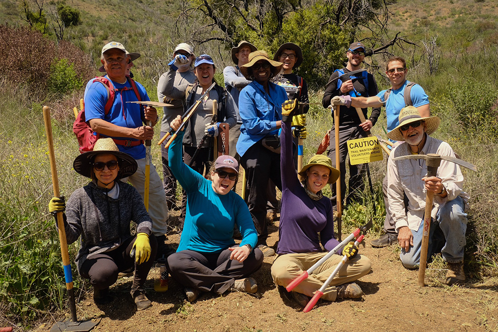 Trail maintenance crew