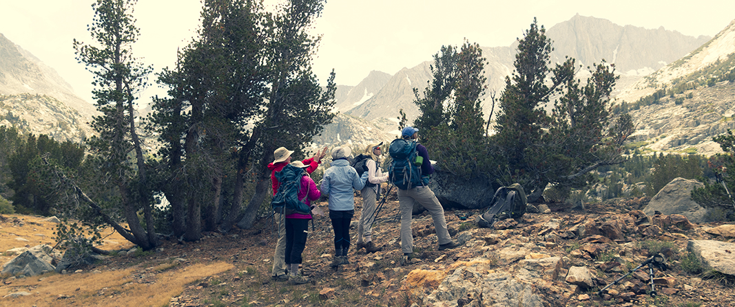 Hikers in the mountains