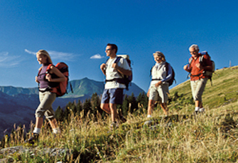 Hikers On A Ridge