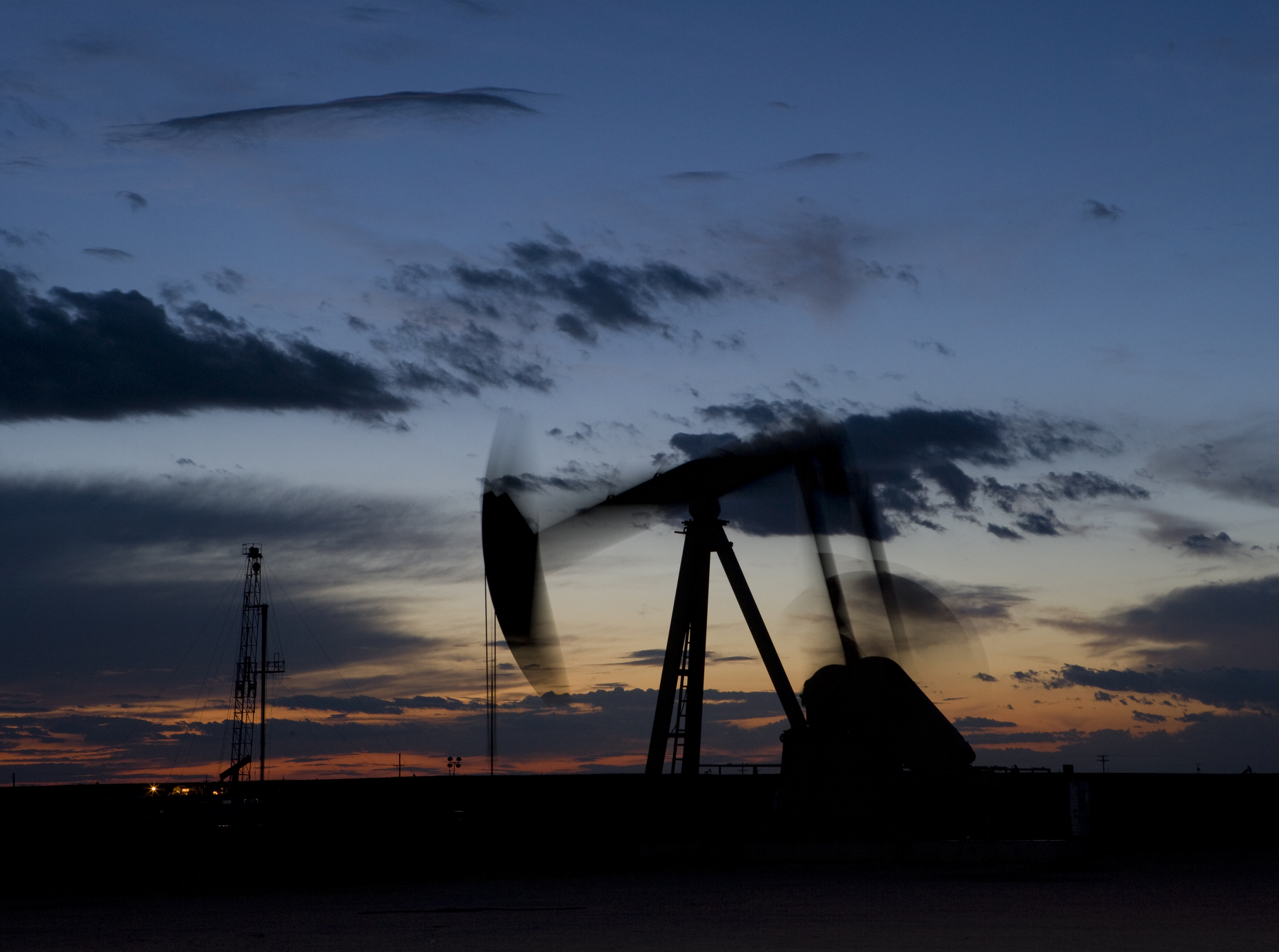 Pump jack at sunset - Al Braden