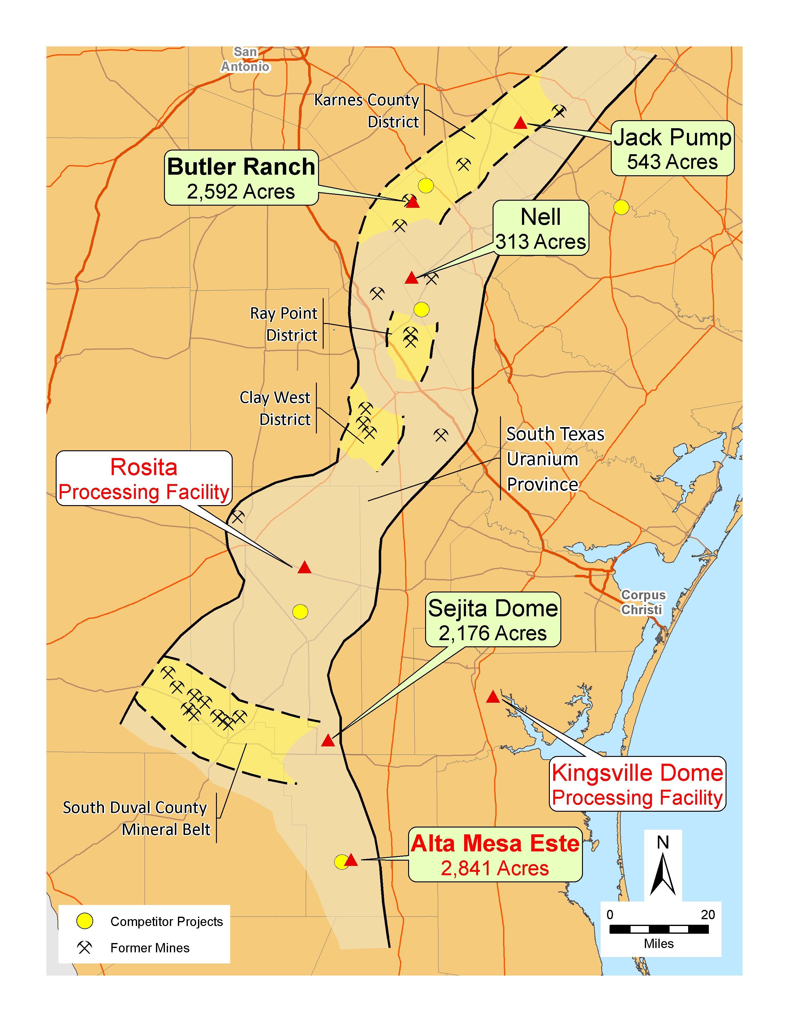 South Texas Uranium Mining Sites
