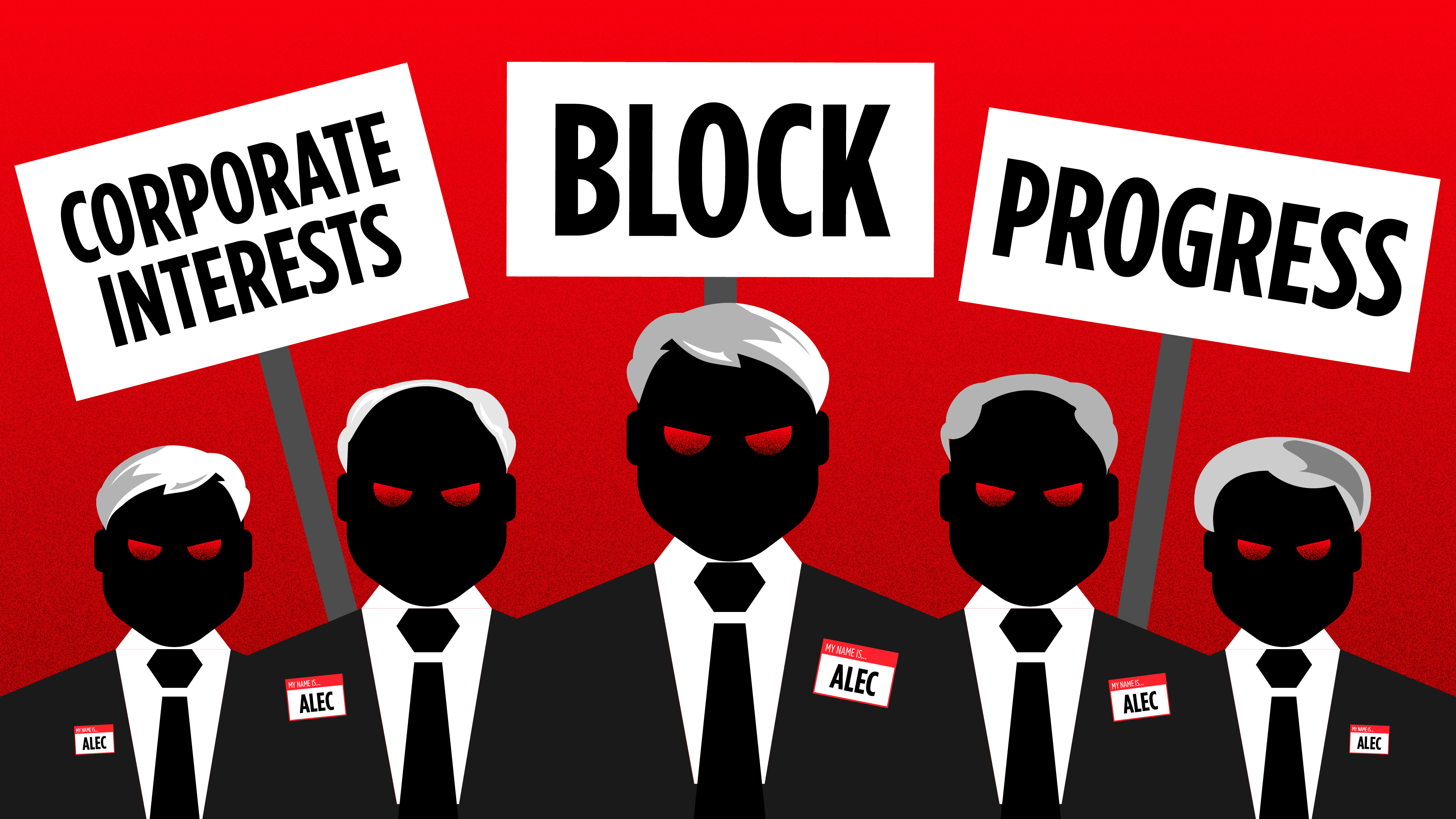 ALEC Faceless Corporate Lobbyists Visual