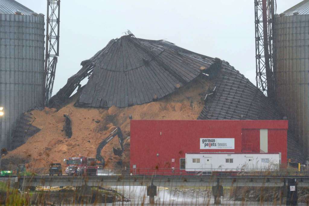 Silo collapse at German Pellets
