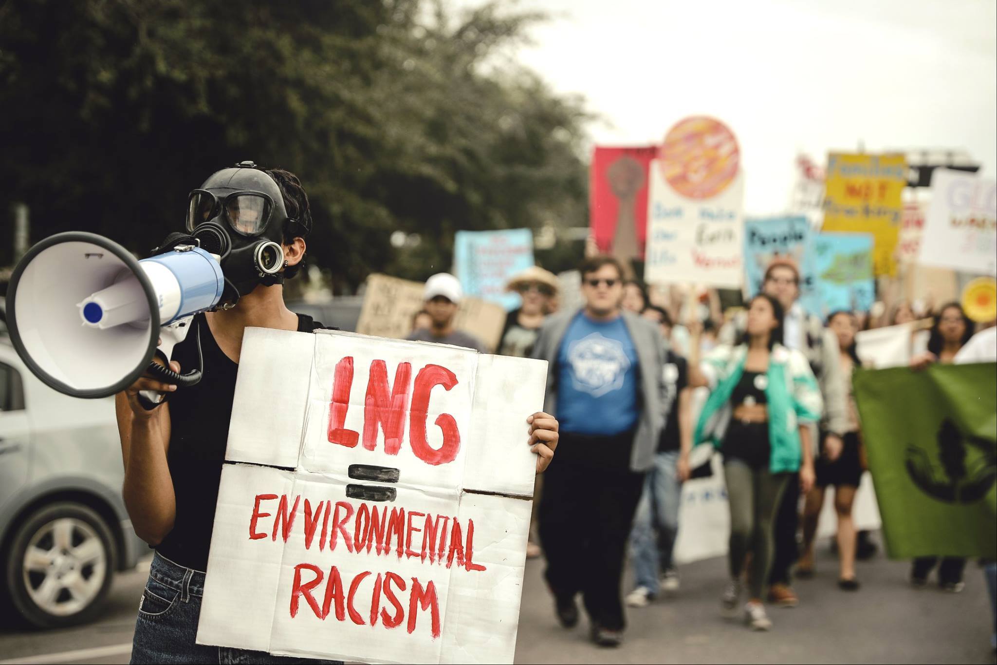 LNG Protestor
