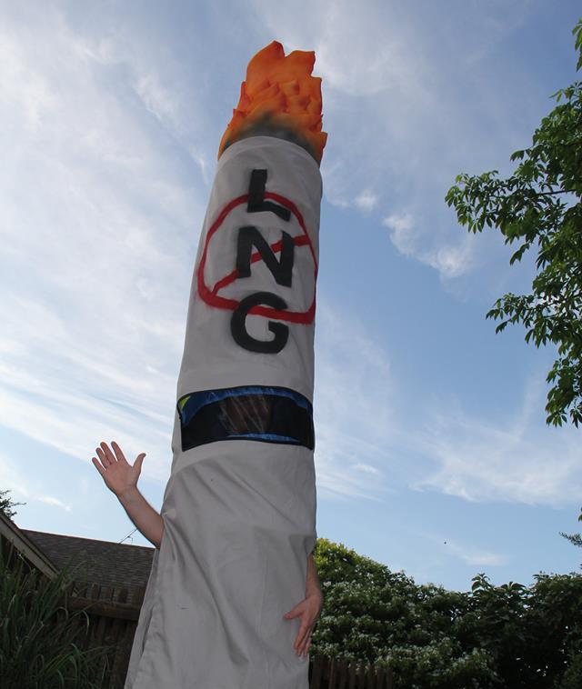 LNG flare stack costume