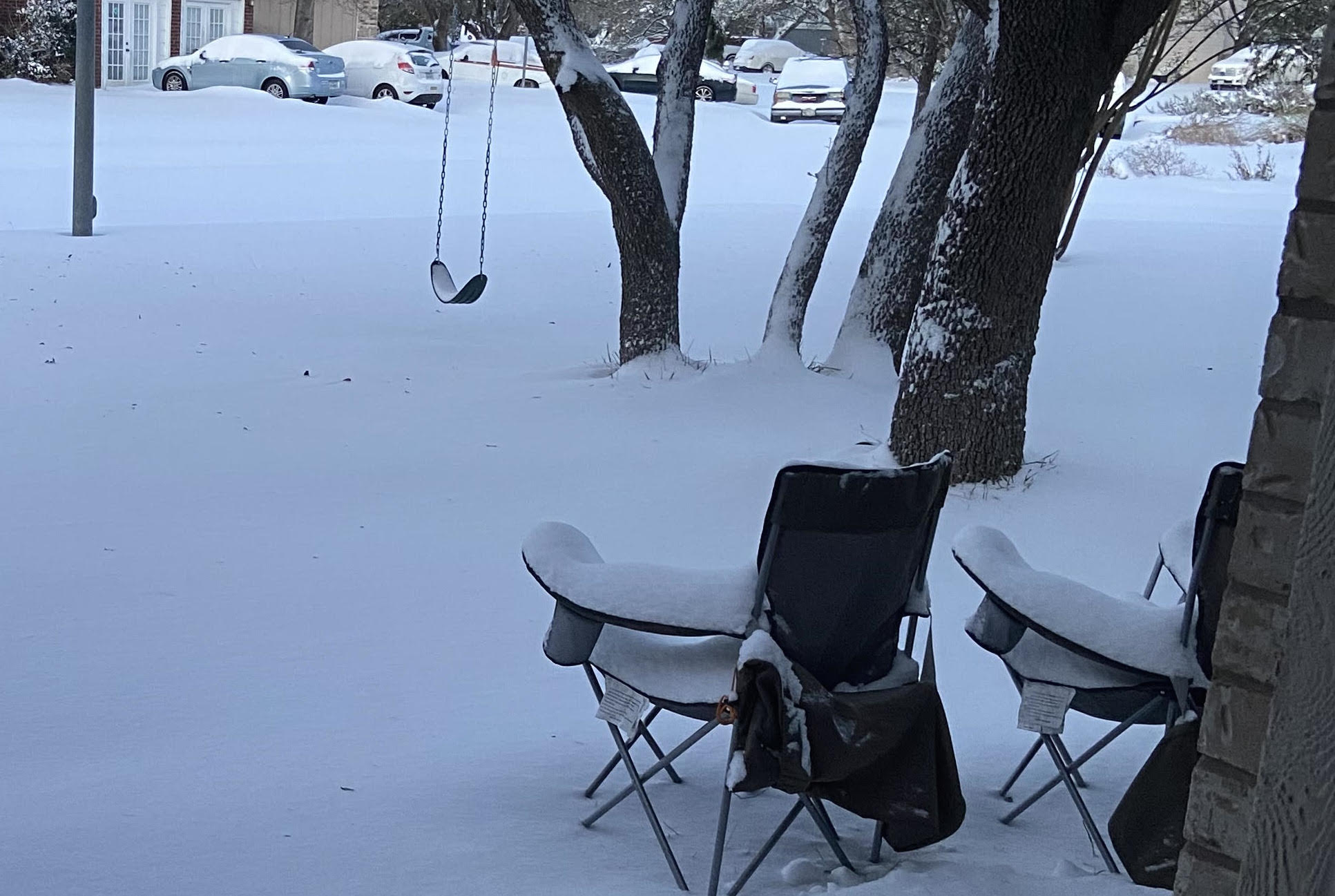 Snowy yard