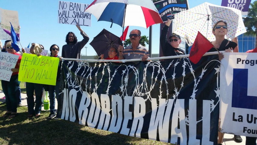 No Border Wall Banner