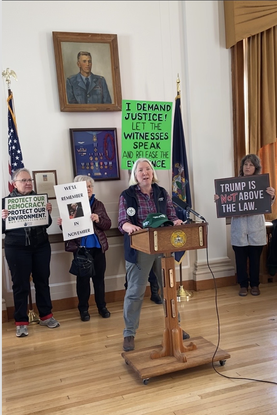 Sue at Impeachment Rally