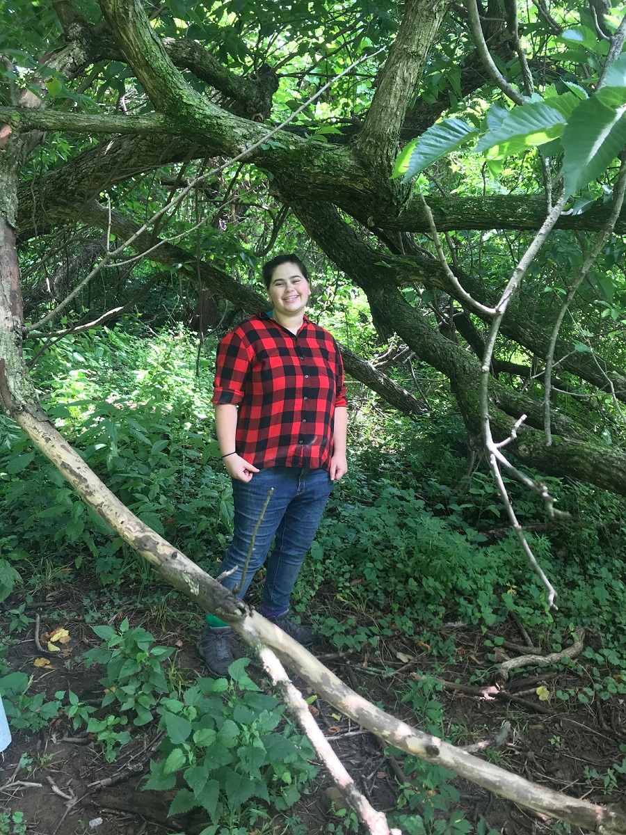 Ariel Plotnick Stewardship Outings Intern Summer 2018 at Magruder Park