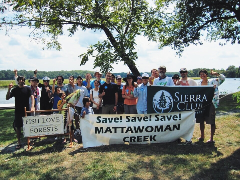 Sierra Club members campaigning to save the Mattawoman