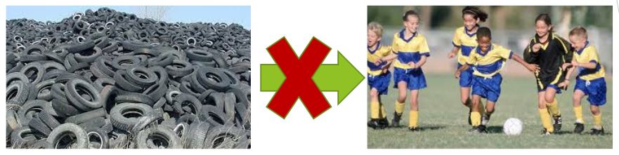 tire waste shouldn't go to kids playing fields