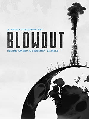 world with an oil rig spewing black smoke