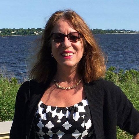 Intern Dian, outdoors at the beach