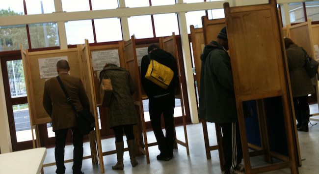 Voters at the polls