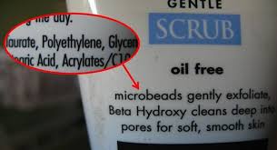 Cosmetic containing microbeads