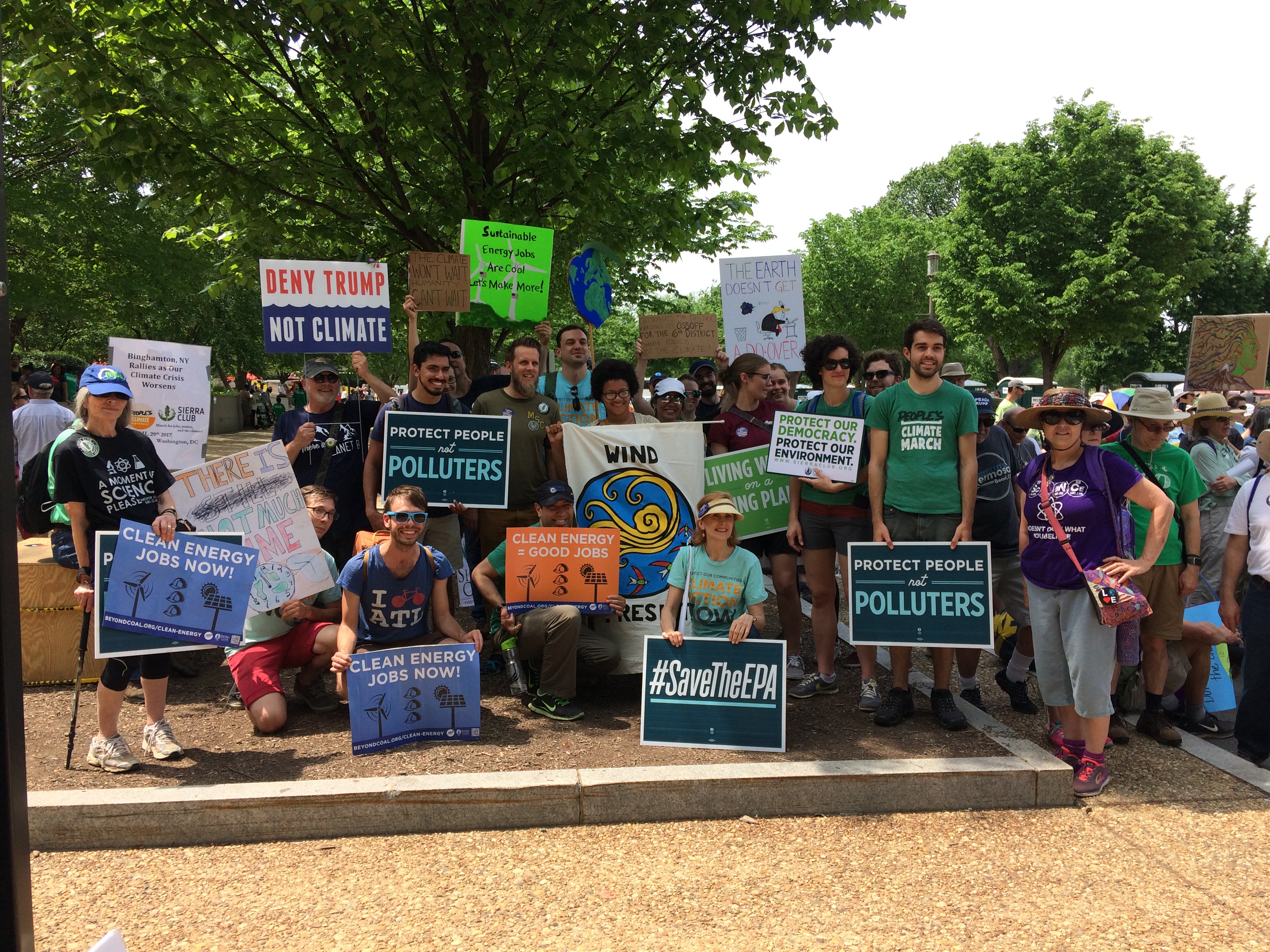 Metro Atlanta Group members at Climate March in Washington, D.C.