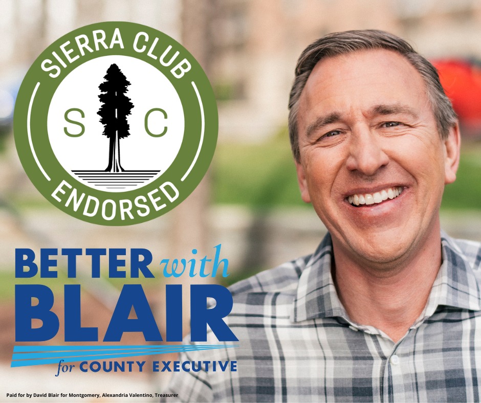 photo of David Blair with Sierra Club Endorsed logo