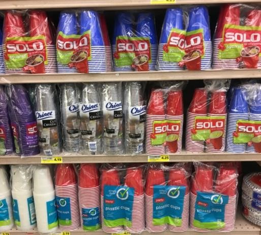 Plastic cups