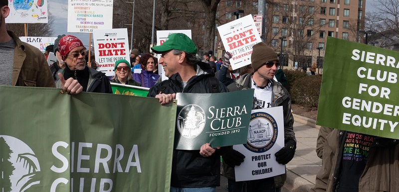 Sierrans at 2019 HKonJ march