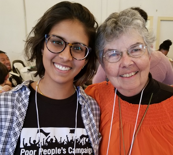 Two women who participated in the NC Environmental Justice Seminar pose together for a photo