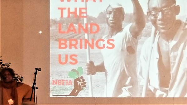 A woman makes a presentation at the NC Environmental Justice Summit