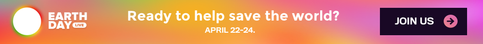 2020 Earth Day Live banner