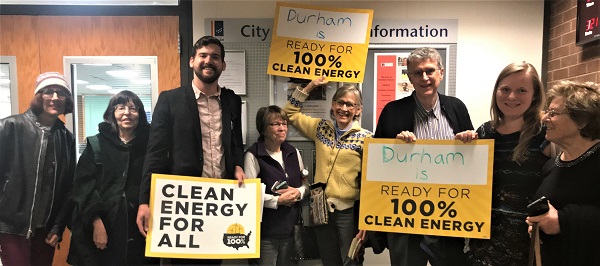 Sierrans celebrate Durham's vote