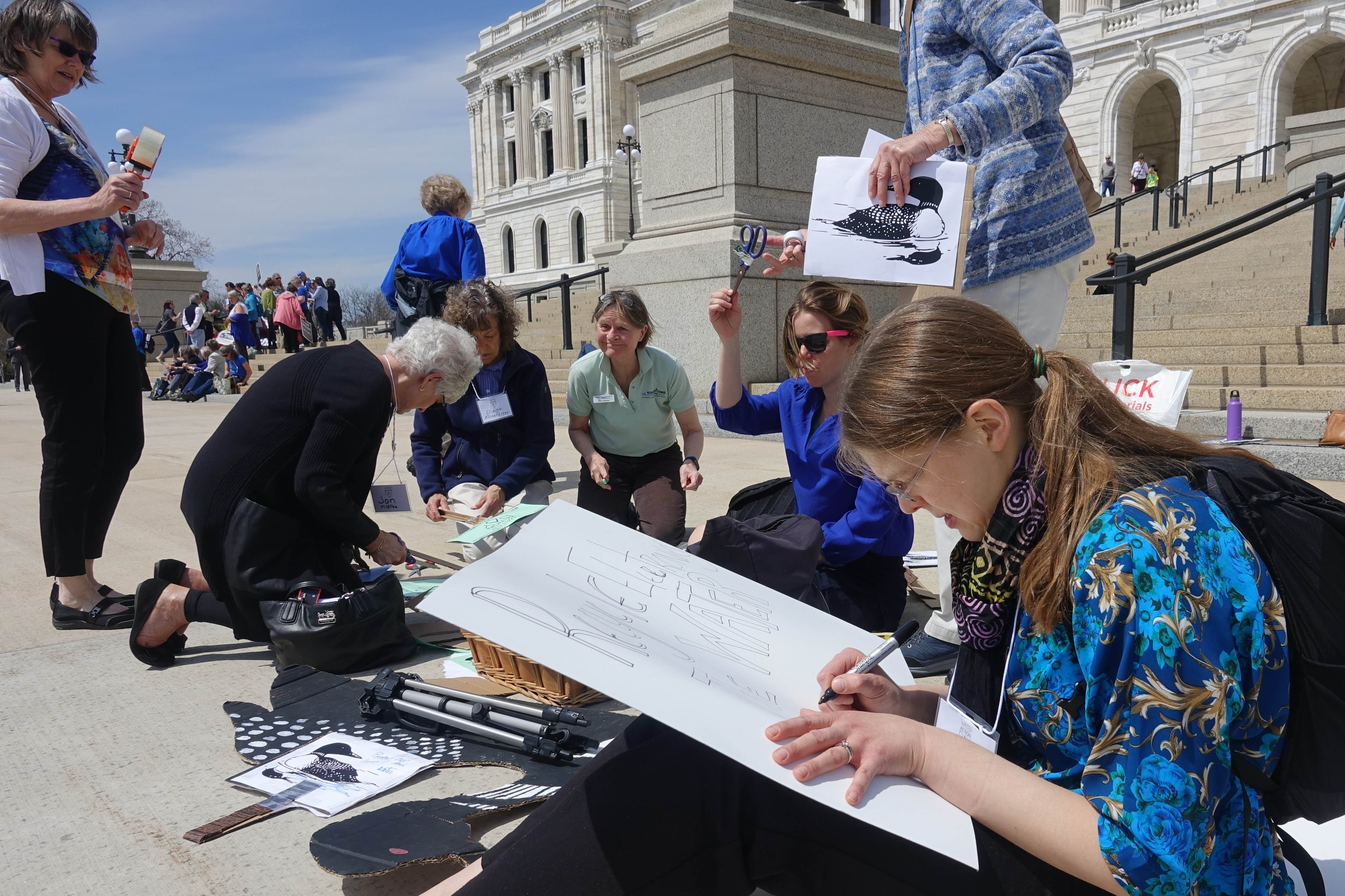 Volunteer activism for Water Action Day. Photo credit: Quentin Kendall 