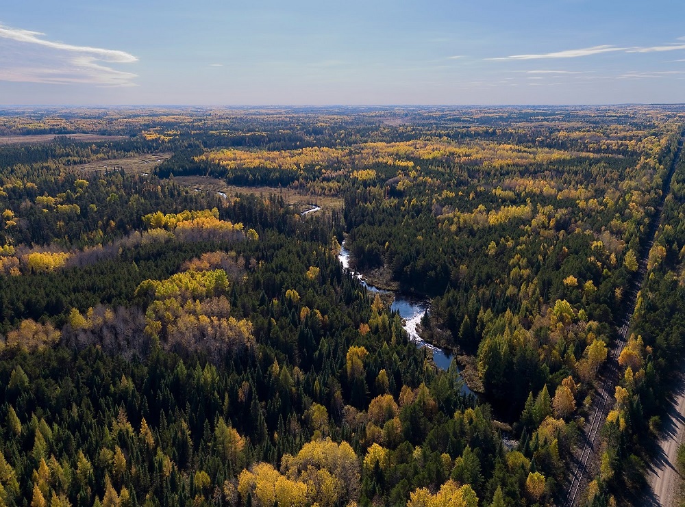 Aerial photo of the proposed PolyMet mine site