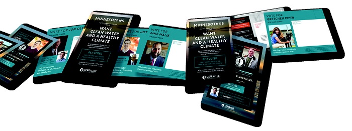 montage of 2020 Minnesota Climate and Water Champions mailings