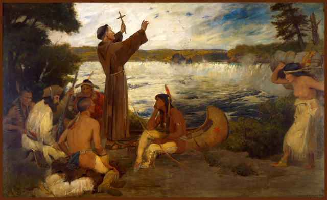 Father Hennepin at Falls of St. Anthony Father Hennepin at Falls of St. Anthony