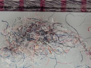 photo of fibers from recovered material
