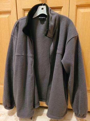 photo of a gray fleece jacket